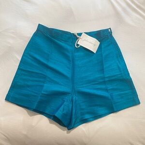 Julia Amory Kelly Short Dupioni - Peacock
